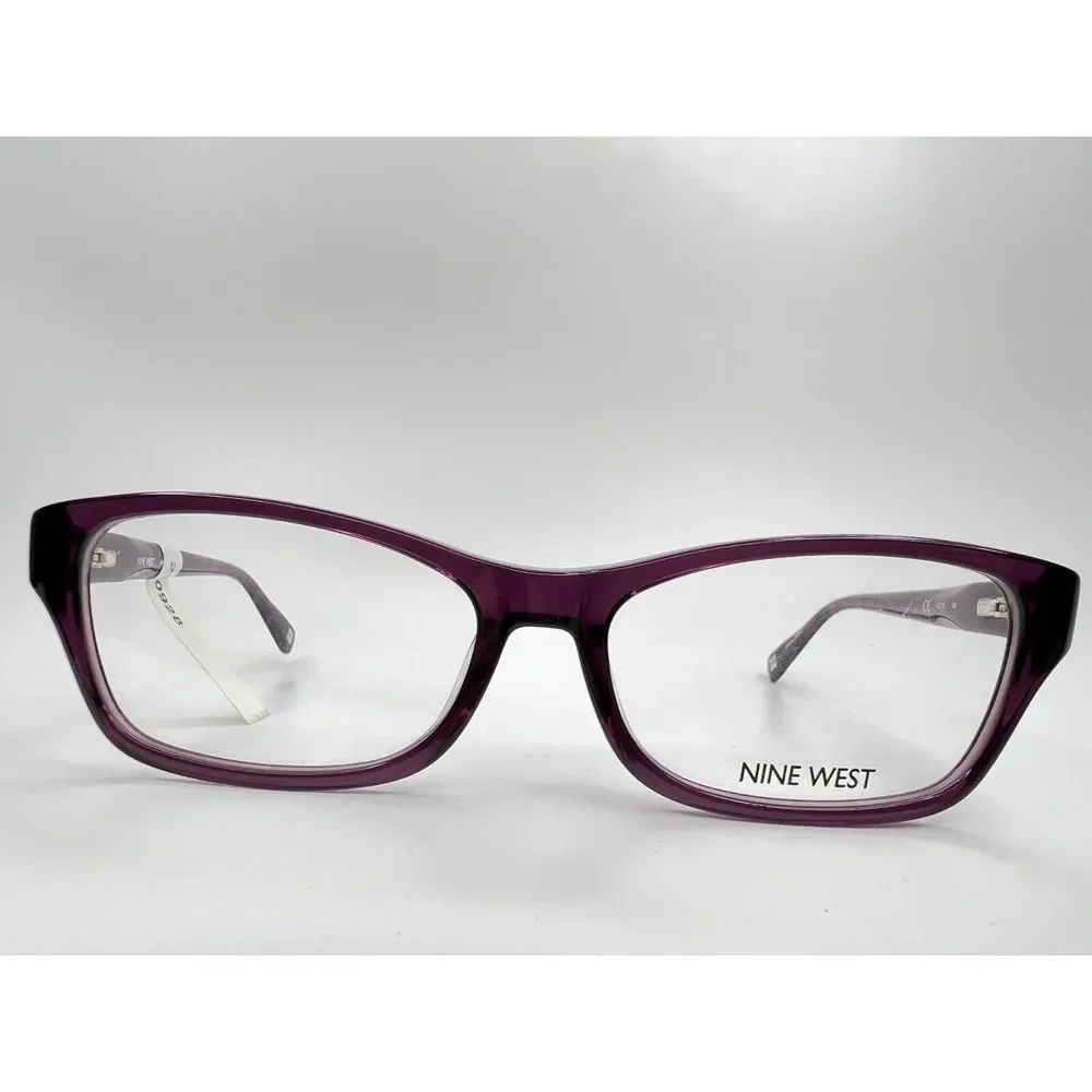 Nine West NW5047 500 Purple Crystal Rectangular Eyeglasses Frames 52[]15 135 mm - Picture 2 of 12